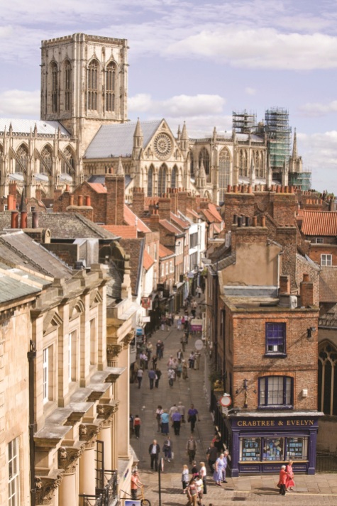 35_View of York Minster looking down Stonegate_ taken from the rooftop of the Mansion House